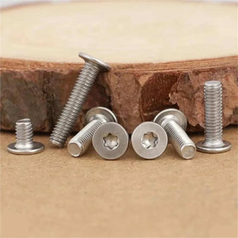 304 Stainless Steel Black Ultra Thin Low Profile Wafer Head Socket Cap Screws M6x16 10pcs - Image 5